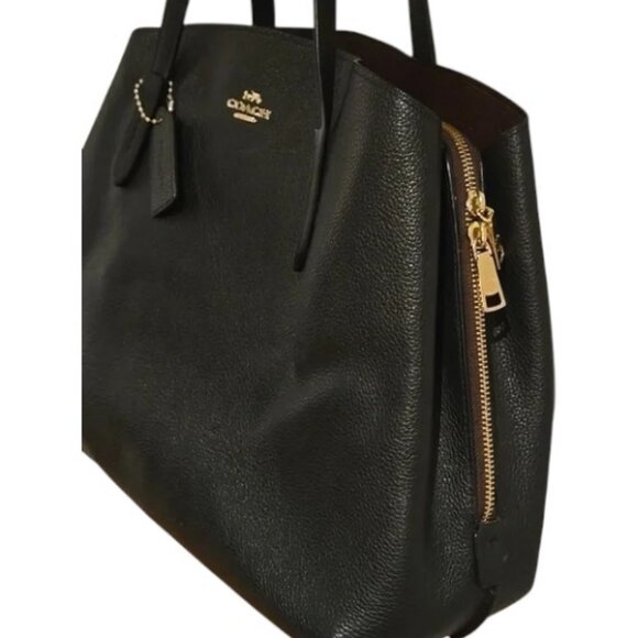 Coach black Restored Carryall 40 leather tote bag - Picture 7 of 9